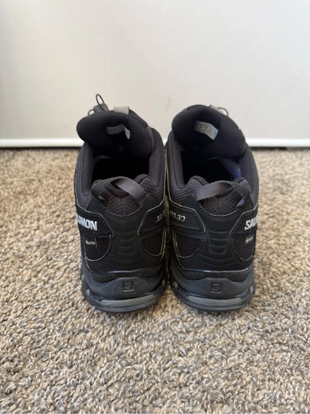 Salomon size 13 Men's Black and Gray Trail Sneakers